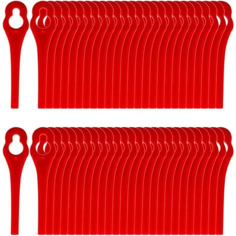 Lot de 100 PA6 Lames de Tondeuses compatibles avec Florabest Coupe Bordure LIDL FRTA 20 A1,FAT 18B2, FAT 18B3 (1/5)
