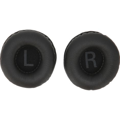50mm Coussin d'oreiller universel pour casque audio - Accessoire d'écouteur noir avec marquages L R (1/5)