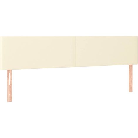 Maison Exclusive - Têtes de lit Crème 160x5x78/88 cm Similicuir (1/5)