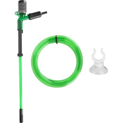 Juego de sifón de plástico E-300 para cambio de agua de acuario con manguera y accesorios. (1/5)