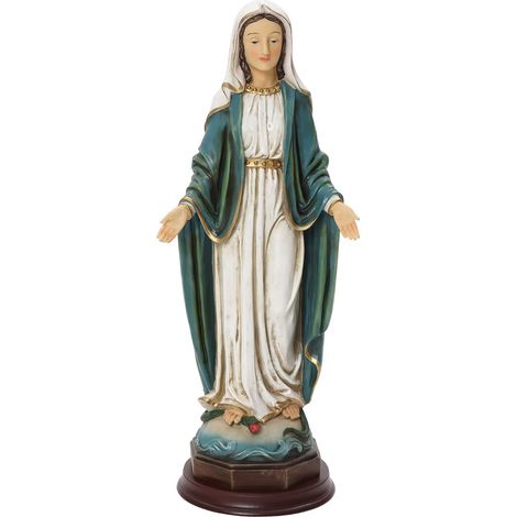 Standskulptur Heilige Maria, große Gebetsstatue B24.5 x T20.5 x H63.5 cm (1/5)