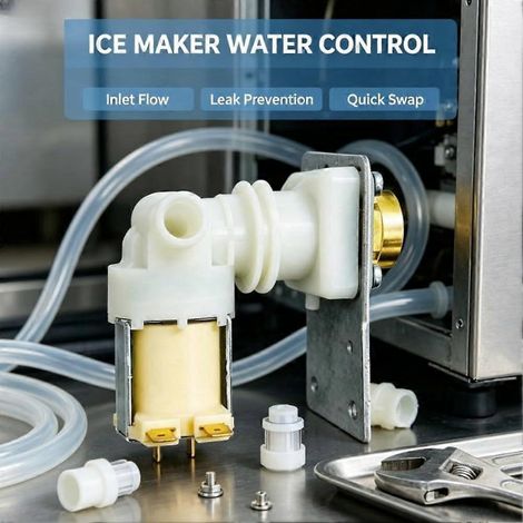 Électrovanne d'entrée pour machine à glaçons commerciale Manitowac 040003579, remplaçant les références MAN040003579, UD0140A et 33129042 (1/5)