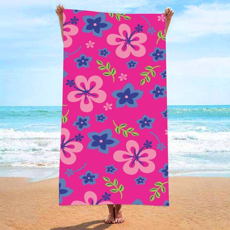 Strandtuch, ultrafeines, saugfähiges Strandtuch aus Fasern, bedrucktes Handtuch, Strandmatte