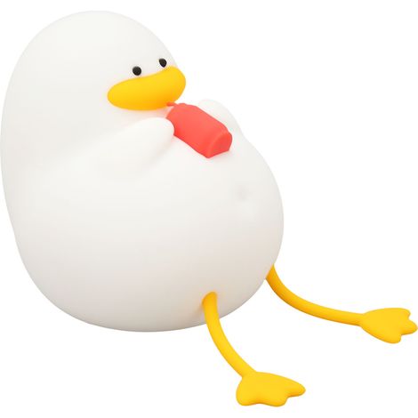 Niedliches, entenförmiges Nachtlicht aus Silikon, Augenschutz, leuchtende Farben, 3 Helligkeitsstufen, USB-Aufladung, ideale Nachttischlampe fürs Schlafzimmer. (1/5)