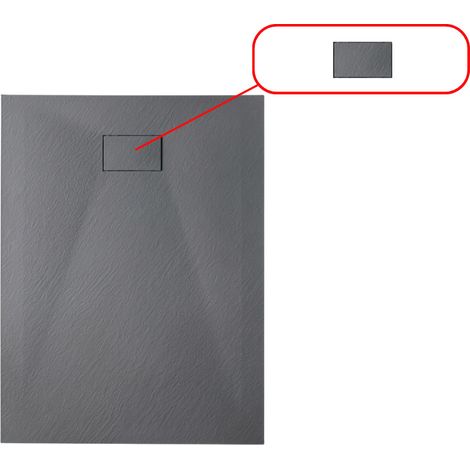 Essential Ablaufabdeckung für Duschwanne, dunkelgrau (CERAESDG)