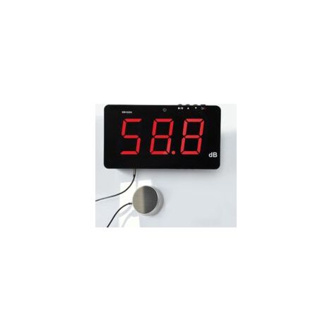 Sonomètre mural avec écran LCD 9,6 pouces Plage 30-130 dB Précision ±1,5 dB Alimentation MicroUSB DC5V 1A (1/5)