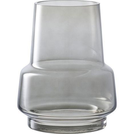 Vaso in vetro fumé grigio forma a clessidra ø15x19 cm (1/4)