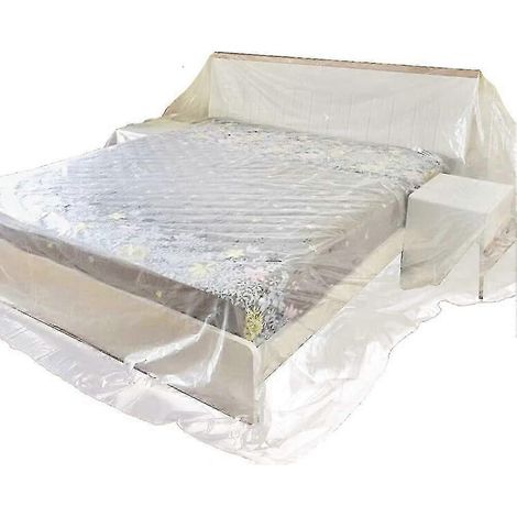 Housse de rangement pour canapé en PEVA robuste, imperméable et anti-poussière, résistante aux moisissures (XL : 300 x 400 cm) (1/5)