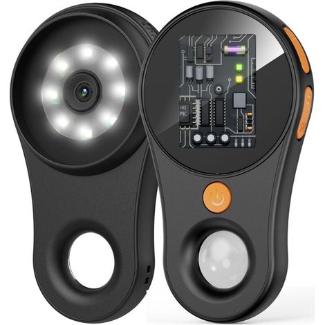 Microscope numérique macro à mise au point fixe, loupe portable, écran couleur 2,0 pouces, pixels 200 W, grossissement 500x, 8 LED intégrées, batterie rechargeable, compatible avec Windows, Mac OS (no (1/5)