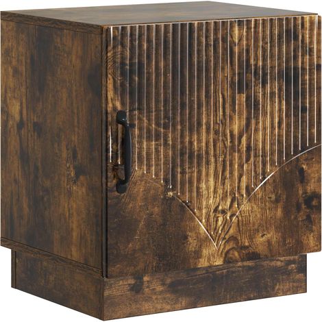 Bedside Table Smoked Oak 43 x 34.5 x 47 cm Engineered Wood vidaXL