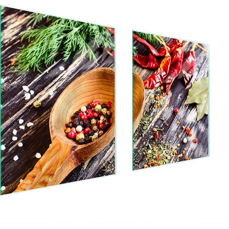 GLASSCHUTZPLATTE FÜR HERD 85x52 SPICES (1/5)