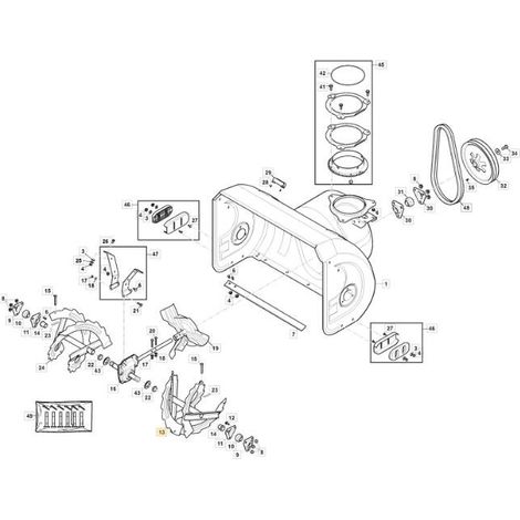 COCLEA SINISTRA - ST5266P/P TRAC ORIGINALE STIGA - 118821170/1