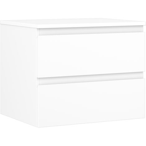 Mexen Orio Badezimmerunterschrank 60 cm mit Platte, 2 Schubladen, weiß matt - 91A10-06047-2-BFFC01 (1/5)