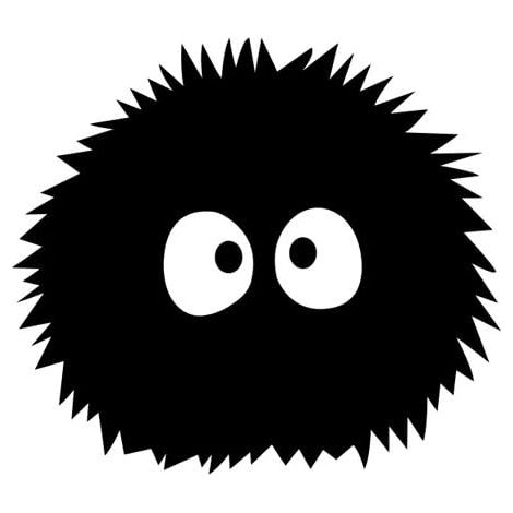 4 Stück Totoro Ghibli Laputa Autoaufkleber, süßes Muster, Autoaufkleber, lustige Dekoration, Kratzschutz, kreative Autoaufkleber, schwarz (1/5)