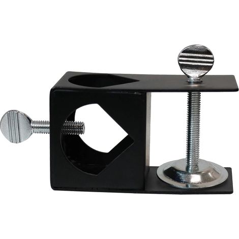 Support de lampe torche d'extérieur avec pince réglable pour rambarde de terrasse, support sécurisé et résistant aux intempéries pour balcon