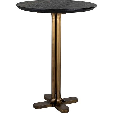 Table élégante Revelin en noir et or - Noir et doré (1/4)