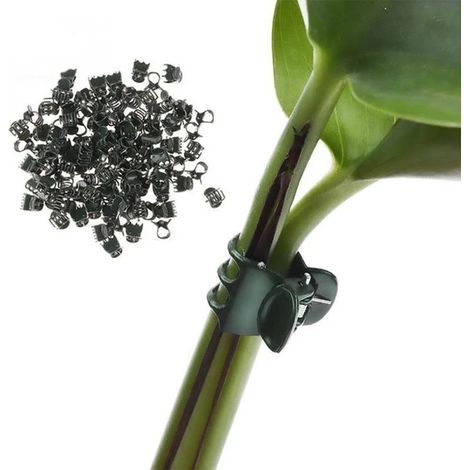 50 mini pinces à fleurs vertes par paquet