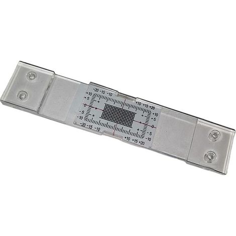 Instrument masurare fisuri, Jormftte, Acril, 10 x 3 x 0.9 cm, Argintiu (1/5)