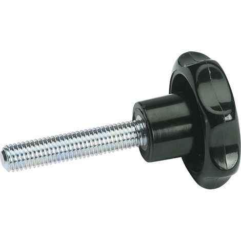 Sterngriff aus Kunststoff Außen ø 32 mm mit Gewindestift M 6 x 30 mm