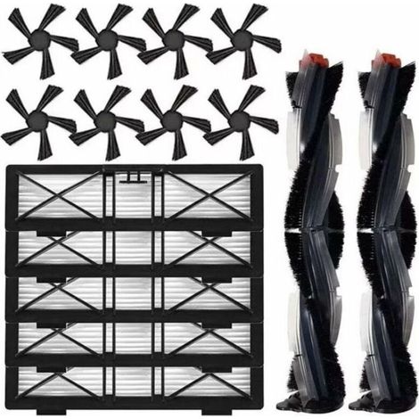 Accesorios de repuesto para la aspiradora robot Neato: cepillo central, cepillo lateral y filtro de alto rendimiento (modelos D3 a D85).