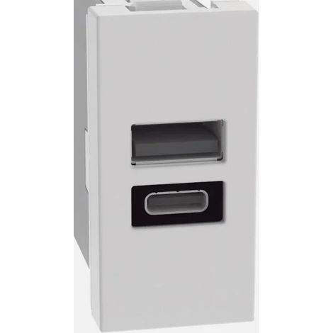 Presa usb + type C Compatibile con Bticino MatixGo - Biesse