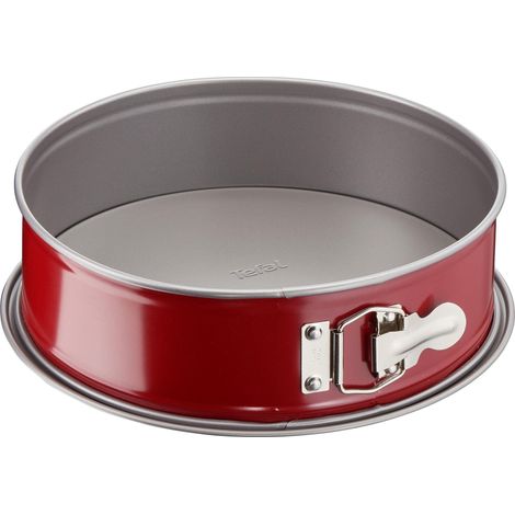 TEFAL Moule a charniere Delibake en acier - O 27 cm - Rouge et gris (1/5)