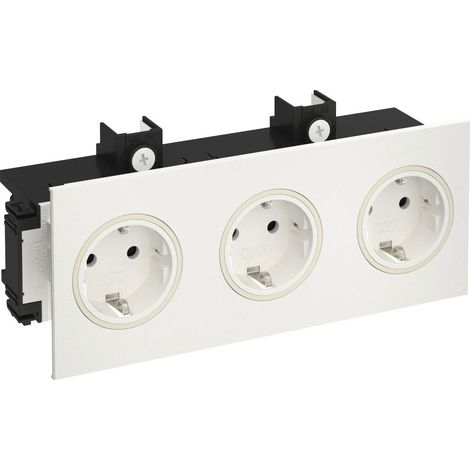 OBO Bettermann Presa SIGNA IN 3 volte RAL9010 206x82x71 bianco puro RAL 9010, 6121032
