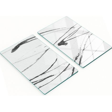Dekorative Schneide- und Servierbretter aus Glas, Abstraktion 2, 2 x 30 x 52 cm (1/5)