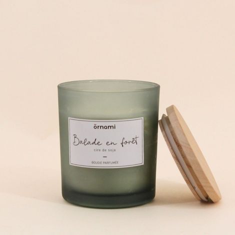 Bougie parfumée en cire de soja "balade en forêt" 280g (1/5)