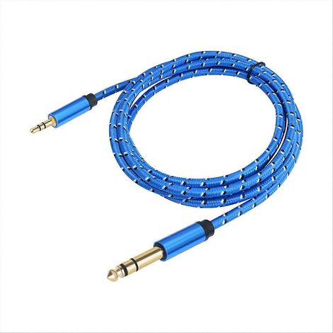 3,5-mm-auf-6,35-mm-Adapterkabel für Mischpult/Verstärker, 3 Meter, Stereo-Klinkenstecker, professioneller Audioanschluss, hochwertiges Kabel für Studio und Bühne (1/5)
