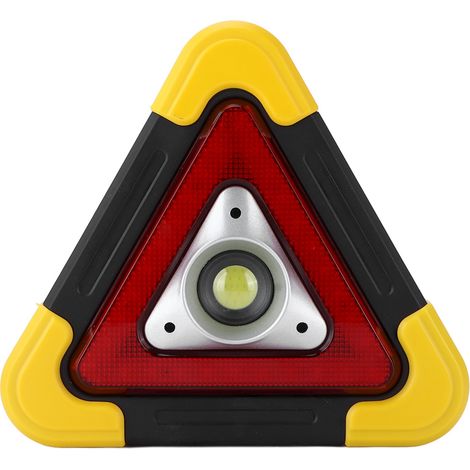 Tragbare, wiederaufladbare, dreieckige LED-Arbeitsleuchte mit Solarantrieb, Notbeleuchtung für Camping, Wandern und Autoreparaturen (1/5)