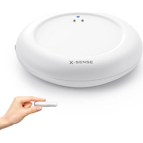 Détecteur de Fuite d’Eau, Base SBS50 Requise, SWS0A, Lot de 1 Format Ultra-Fin, Étanchéité IP67 et Détection dès 0,3 mm pour Cuisine, Salle de Bain ou sous-Sol (1/5)