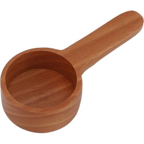 Cuillère à Café En Bois, Cuillère à Café, Cuillères à Café, Cuillère à Soupe Pour Grains De Café, Grains Entiers Moulus, Thé(short-couleur du journal) (1/5)