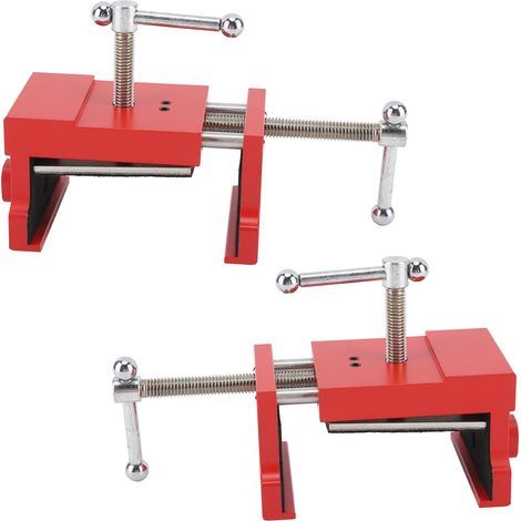 Lot de 2 serre-joints pour meubles, fixation ferme, utilisation facile, robustes et portables, pour le travail du bois. (1/5)