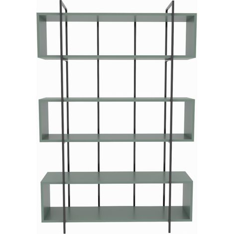 Librería contemporánea verde 180cm LULI (1/4)