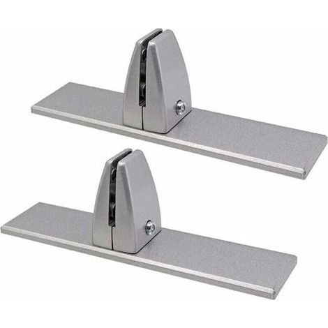 Support de Pince pour plexiglas, Pince de Table pour Protection Anti-Broche, Support en plexiglas, Support de Verre, Support de Serrage Verre Acrylique, Lot de 2 pièces,Silber-LIAIKI (1/5)