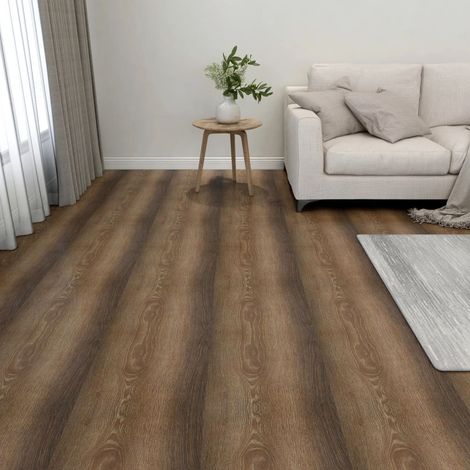 Dalles de plancher autoadhésives 55 pcs PVC 5,11 m² marron vidaXL