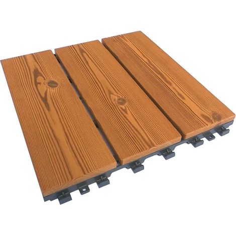 PIASTRELLA SMARTDECK 30X30XH2,5CM NATURAL IN PINO (1/4)