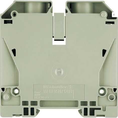 Borna Carril Din 120mm Beige Conexión Brida-Tornillo
