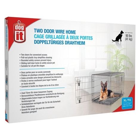 Dogit Cage 2 Porte XL 106.5x70x77cm