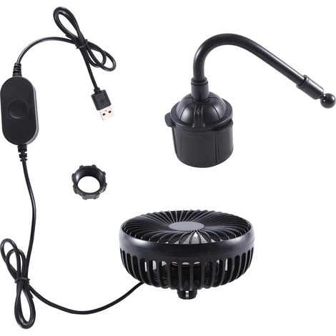 Ventilateur de voiture multifonctionnel USB cendrier universel (1/5)