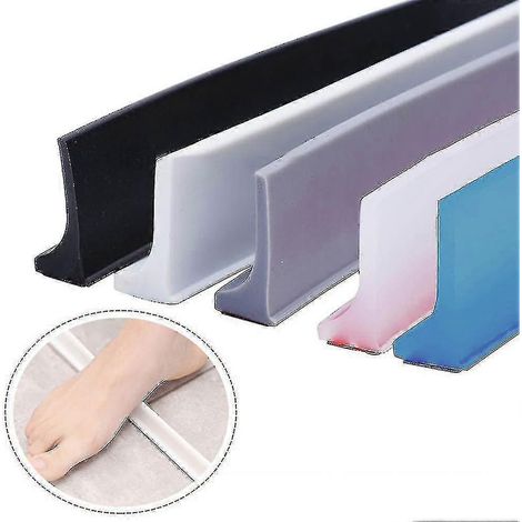 Barrière de douche en silicone, joint d'étanchéité pour salle de bain, bande de rétention d'eau, séparation sec/humide, joint de porte kOF (1/3)