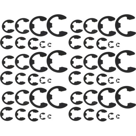 300 Pièces E-clip Kit Métal Durci Circlips Résistants Anti-rouille pour Axe Voiture Industrie (1/5)