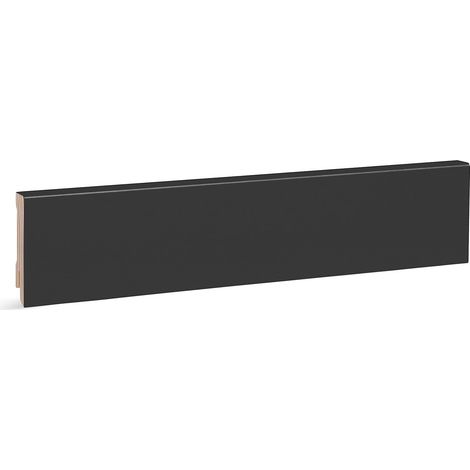 KGM Sockelleiste Modern anthrazit furniert Massivholz 16x58mm