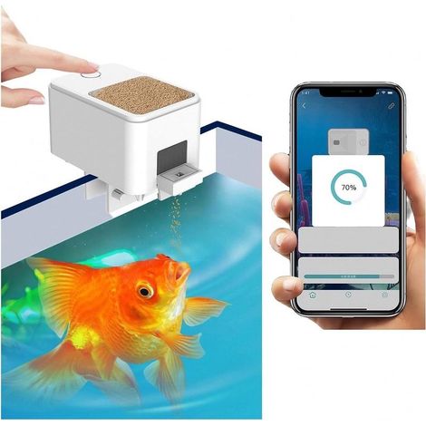 Distributeur automatique de nourriture pour poissons avec Wi-Fi et minuterie intelligente pour aquarium. (1/5)