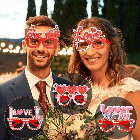 Lunettes de Saint-Valentin pour la décoration de la Saint-Valentin - Lunettes en forme de cœur - Fête - Sois à moi (1/4)