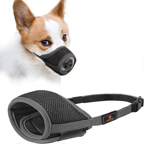 Muselière pour Chihuahua, muselière pour chien, muselière en tissu avec boucle réglable, respirante, empêche les morsures (1/5)