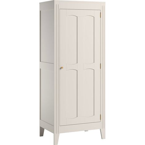 Schrank mit 1 Tür, Weiß, 197cm (1/4)