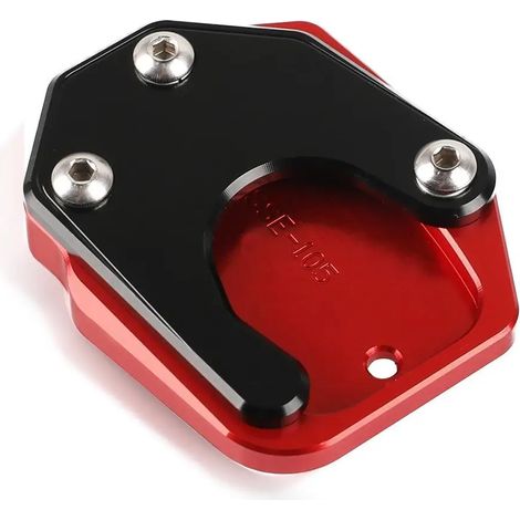 (rouge noir) Compatible pour Honda CBR600RR CBR 600 RR CBR 600RR CBR600 RR 2013 2014 2015 Pied béquille latérale plaque de protection béquille agrandisseur extension de support maxpower (1/4)