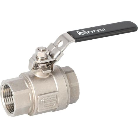 Effebi Edelstahlkugelhahn 2-teilig, DN 40 1 1/2" 97mm 63 bar, rostfreier Stahl